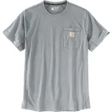 CARHARTT Force Relaxed Fit Midweight Short Sleeve Pocket T-Shirt, grau, Größe XL für Männer