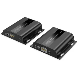 Digitus HDMI IP Extender Set, 4K/60Hz 120/200 m, One-to-Many, CAT, Schwarz