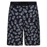 King Kerosin Badeshorts Pineapple Schwarz 3XL