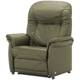 HIMOLLA Sessel 7706 Leder 101 x 112 x 101 cm Grün elektrisch