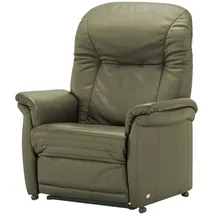 HIMOLLA Sessel 7706 Leder 101 x 112 x 101 cm Grün elektrisch