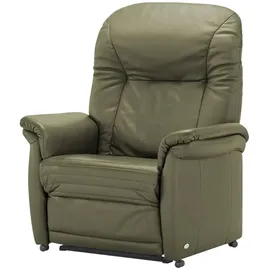 HIMOLLA Sessel 7706 Leder 101 x 112 x 101 cm Grün elektrisch