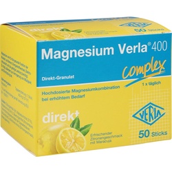 Magnesium Verla 400 Zitrone Direkt-Granulat 50 ST