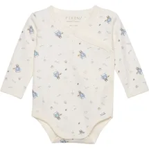 FIXONI Langarmbody Wrap Body LS w.AOP blau 56 - ca. 0-3 Monate