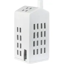 räder Teelichthalter Lichthaus Porzellan Weiß