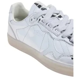 Pepe Jeans für Damen. PLS00036 Schuhe Ball Mirror silber (39), Wohnung, Schnürsenkel, Lässig