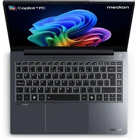 Medion SPRCHRGD 14 S1 14'' Qualcomm Snapdragon X Plus 16 GB RAM 512 GB SSD Windows 11 Home grau