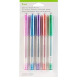 Cricut Explore/Maker Medium Point Gel 5-Pack Glitter Brights Stiftset Glitzereffekt, Rot, Grün, Ros