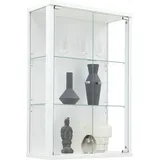 fif Möbel Vitrine »OPTIMA«, Hängevitrine/Glasvitrine 2x Glastür,perfekt für Sammler,Sammlervitrine weiß