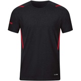 Jako Kinder T-Shirt Challenge, Schwarz-Meliert/Rot, 164