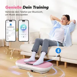 Merach Vibrationsplatte Rosa