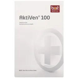 BORT AktiVen 100 K2 AD kurz, Trikotrand, Natur, geschlossene Spitze (Gr. 4) 2 St