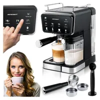 Berdsen BD-773 schwarze 20-Bar-Milchaufschäumer-Kaffeemaschine - Schwarz