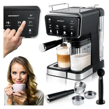 Berdsen BD-773 schwarze 20-Bar-Milchaufschäumer-Kaffeemaschine - Schwarz