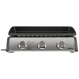 LIVOO Plancha gas 7,5kw emaillierte stahlplatte 61x38cm doc277 grau