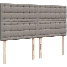 vidaXL Boxspringbett 180 x 200 cm Taupe
