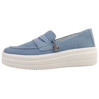 REMONTE Plateau Slipper in Blau 39 EU