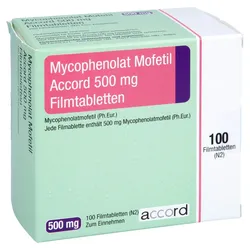 MYCOPHENOLAT MOFETIL Accord 500 mg Filmtabletten 100 St