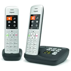 Gigaset CE575A Duo Silber Schnurloses Telefon