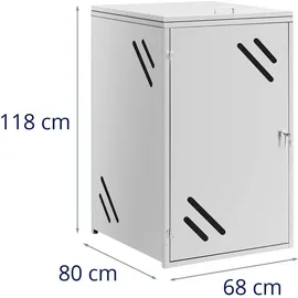 Uniprodo Mülltonnenbox - 240 l - Luftschlitze