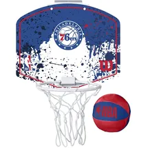 Wilson Mini-Basketballkorb NBA TEAM MINI HOOP, PHILADELPHIA 76ERS, Kunststoff, Rot oder Blau oder Weiß