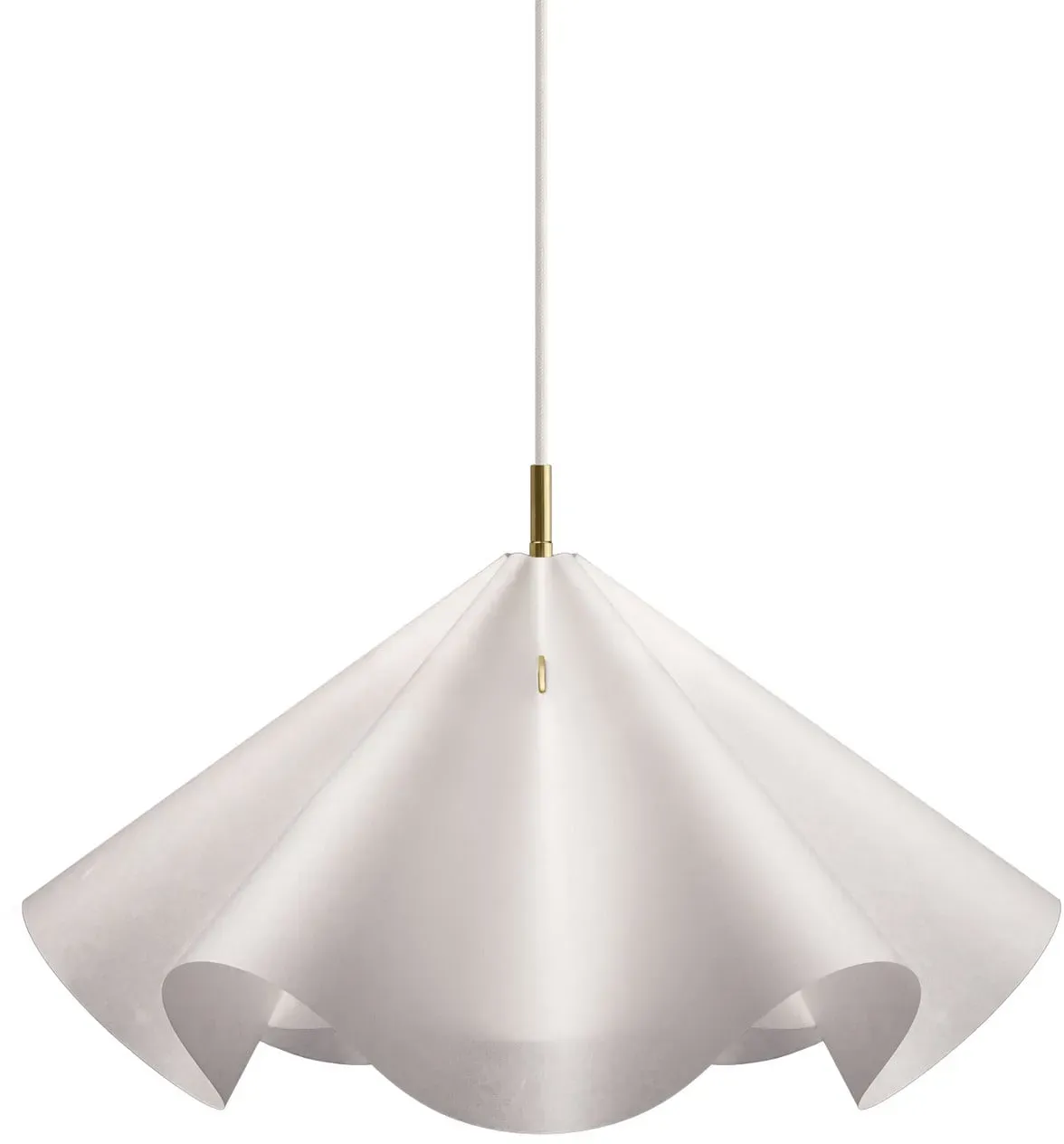 Pendelleuchte Moebe, Sinuate, dimmbar, Weiß, für Wohnzimmer, Papier / Karton, Design - 30