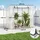Outsunny Gewächshaus mit Rolltür Winterfest Foliengewächshaus aus Stahl, Treibhaus Weiß