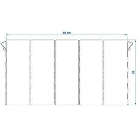 PRO PLUS Kochwindschutz 49 x 26 cm Aluminium