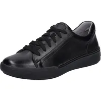 JOSEF SEIBEL Damen Low-Top Sneaker Claire 01,Weite G (Normal),Wechselfußbett,Laufschuhe,schnürschuhe,schnürer,Black-Black,38 EU - 38 EU
