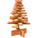 vidaXL Weihnachtsbaum Holz zum Schmücken Braun 80 cm