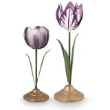 Pip Studio Kerzenständer Set2 Eisen Lila