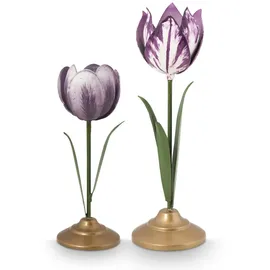 Pip Studio Kerzenständer Set2 Eisen Lila