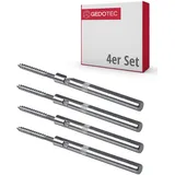 Gedotec Tablarträger Regal-Halterung | 4 Stück unsichtbare Regalhalterung mit Ø10x100mm | Tragkraft 40 kg | COMPACT MINI | Regalträger aus Stahl | Fachboden-Träger für Wand-Montage | Shelf Bracket