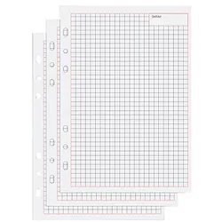 50 bind Ringbuch-Ergänzungsblätter kariert A5