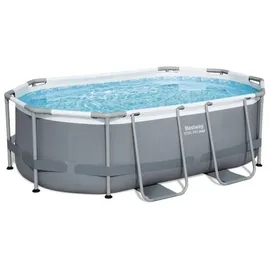 BESTWAY Steel Pro Max Pool oval Set 305 x 200 x 84 cm inkl. Filterpumpe (3-tlg.)