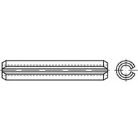 Industrial Quality Supplies ISO 8752 Spannstift (Spannhülse), schwere Ausführung,