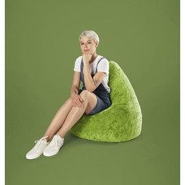 Sitting Point BeanBag Fluffy 70 x 110 cm grün