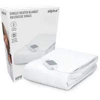Alpina Heizdecke Wärmedecke 80 x 150 cm Weiß