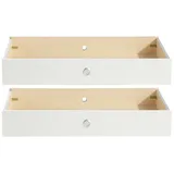 WIMEX Bettkasten Filou 2er Set Dekor Weiß