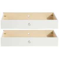 WIMEX Bettkasten Filou 2er Set Dekor Weiß