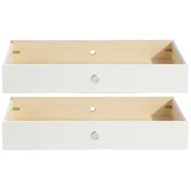 WIMEX Bettkasten Filou 2er Set Dekor Weiß