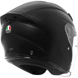AGV K5 Jet Evo E2206, Motorrad Jet-Helmet, Unisex, Matt Black, L