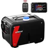 Bluetooth Diesel Standheizung 12V - Tragbare Luftheizung 5–8 kW All-in-One - Integrierter 5 l Tank - LCD, App & Fernbedienung - Ohne Adapter