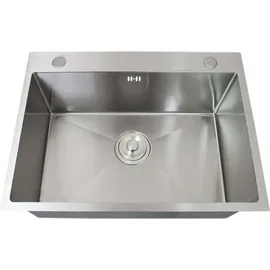 MONSTER SHOP Edelstahl Küchenspüle Einbauspüle Eckig Spüle Spülbecken Gastro Einbauspüle 60cm