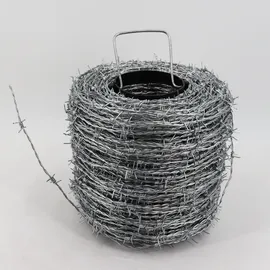 Aquagart 100m Stacheldraht verzinkt 1,6/1,7mm für Wildzaun Forstzaun Knotengeflecht
