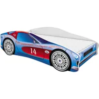Kinderbett Autobett Auto Junior mit Lattenrost und Matratze 140x70 160x80 180x80 ACMA (160x80, 2)