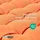 Homescapes Bankauflage 108 x 42 x 5 cm orange 2-tlg.