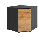 Vicco Eckkommode Ruben 78 x 77 cm Anthrazit Eiche