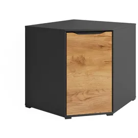 Vicco Eckkommode Ruben 78 x 77 cm Anthrazit Eiche