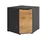 Vicco Eckkommode Ruben 78 x 77 cm Anthrazit Eiche